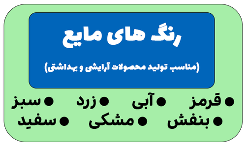 انتخاب رنگ های مایع