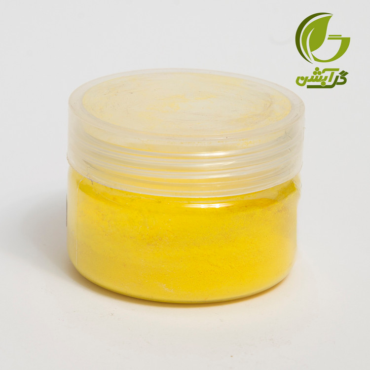 رنگ معدنی پودری زرد لیمویی - 45 گرم - اکسید آهن
