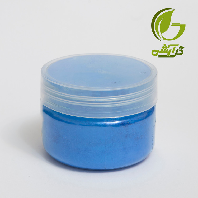 رنگ پودری صدفی آبی 45 گرم - میکا