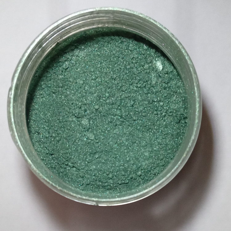 رنگ پودری صدفی سبز 45 گرم - میکا