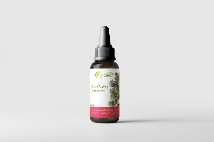 روغن گیاهی زیتون در ظرف قطره چکان شیشه ای قهوه ای