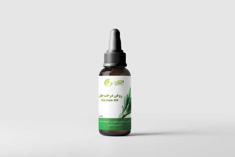 روغن گیاهی درخت چای در ظرف قطره چکان شیشه ای قهوه ای NHR انگلیس اصلی