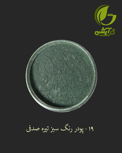 رنگ پودری صدفی سبز 45 گرم - میکا