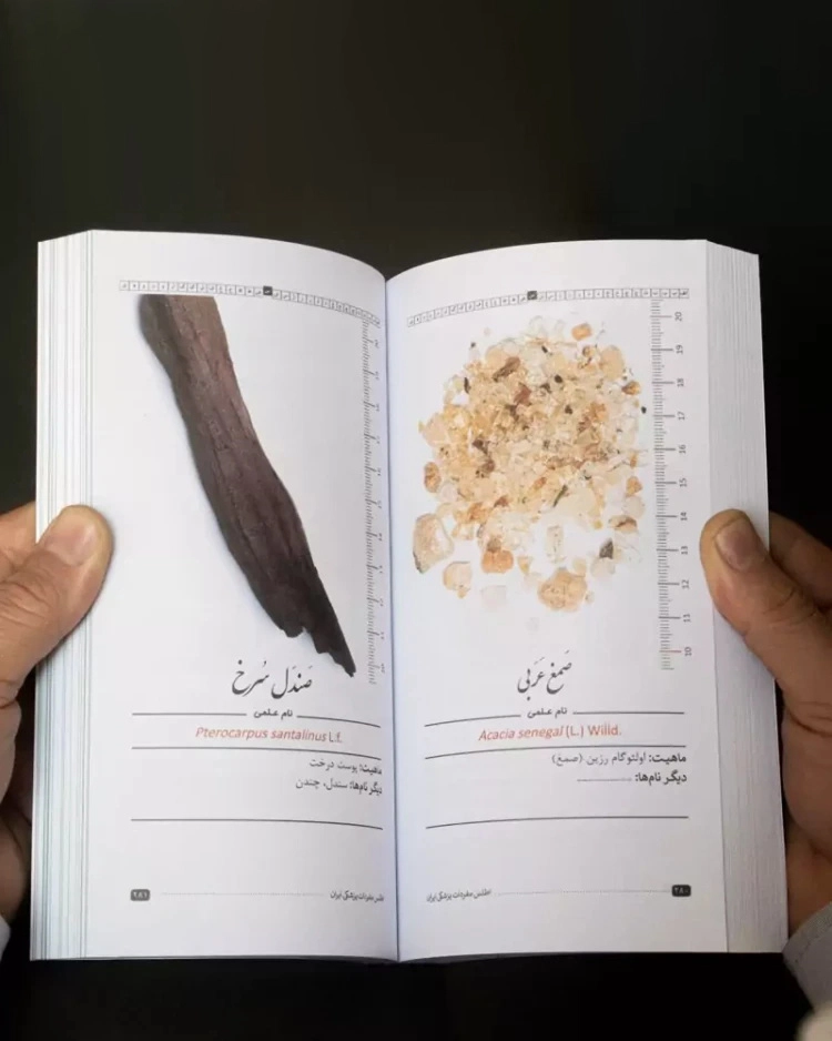 کتاب اطلس مفردات پزشکی ایران - معرفی گیاهان دارویی، مفردات جانوری و معدنی ایران