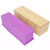 قالب سیلیکونی صابون بلوکی با فریم چوبی