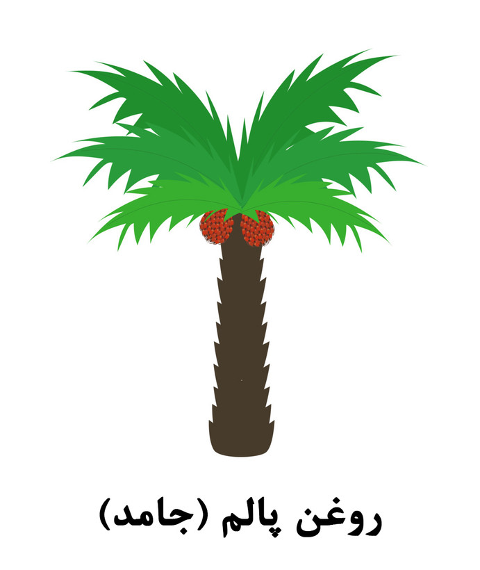 روغن پالم جامد گلابشن - یک کیلوگرم